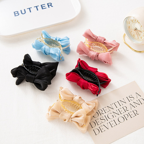 High ponytail catcher, ball head clip, dish hair artifact hairpin, large female pumpkin bow headdress, shark catcher