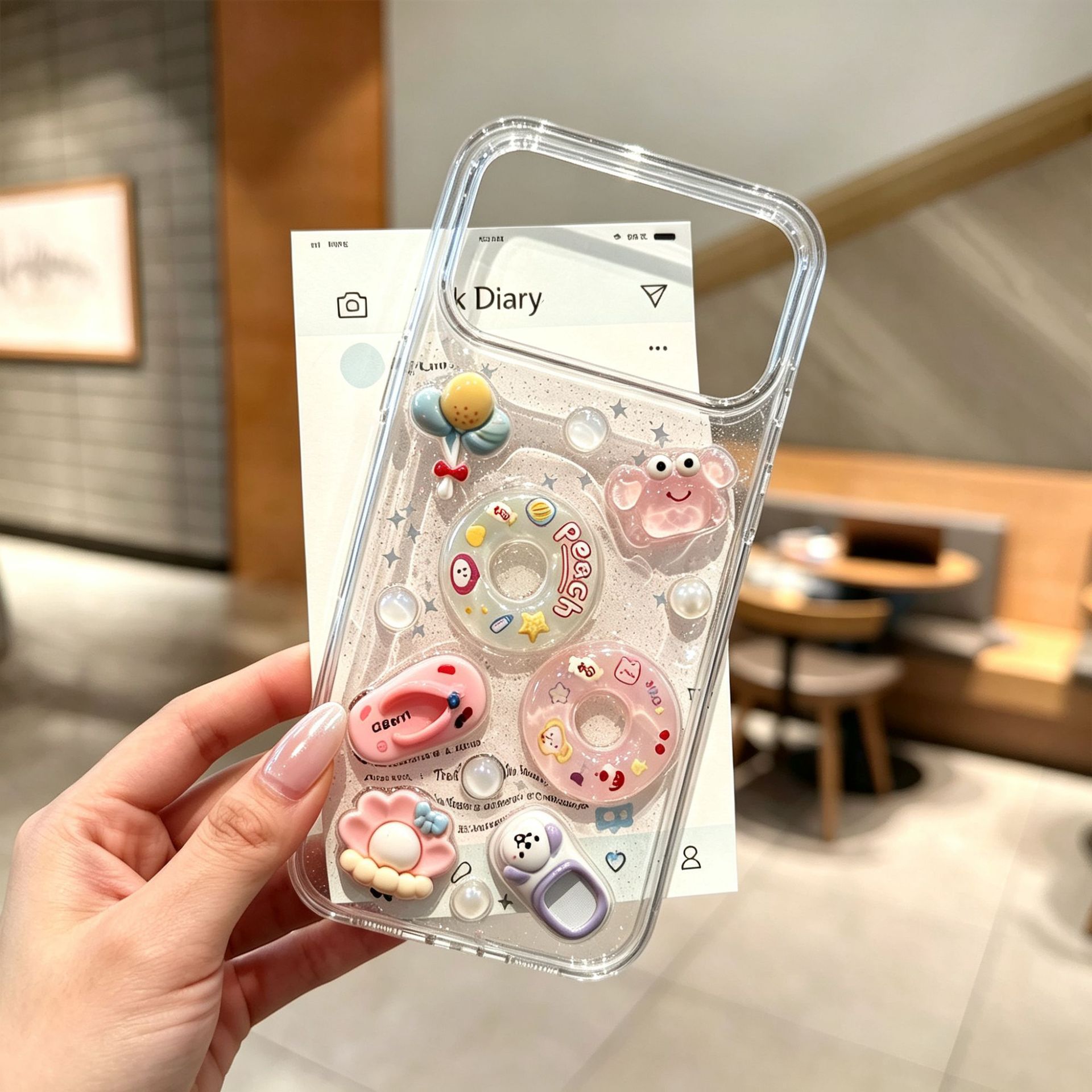 适用苹果18promax手机壳iphone17滴胶夏日游泳圈16pro新款15全包X