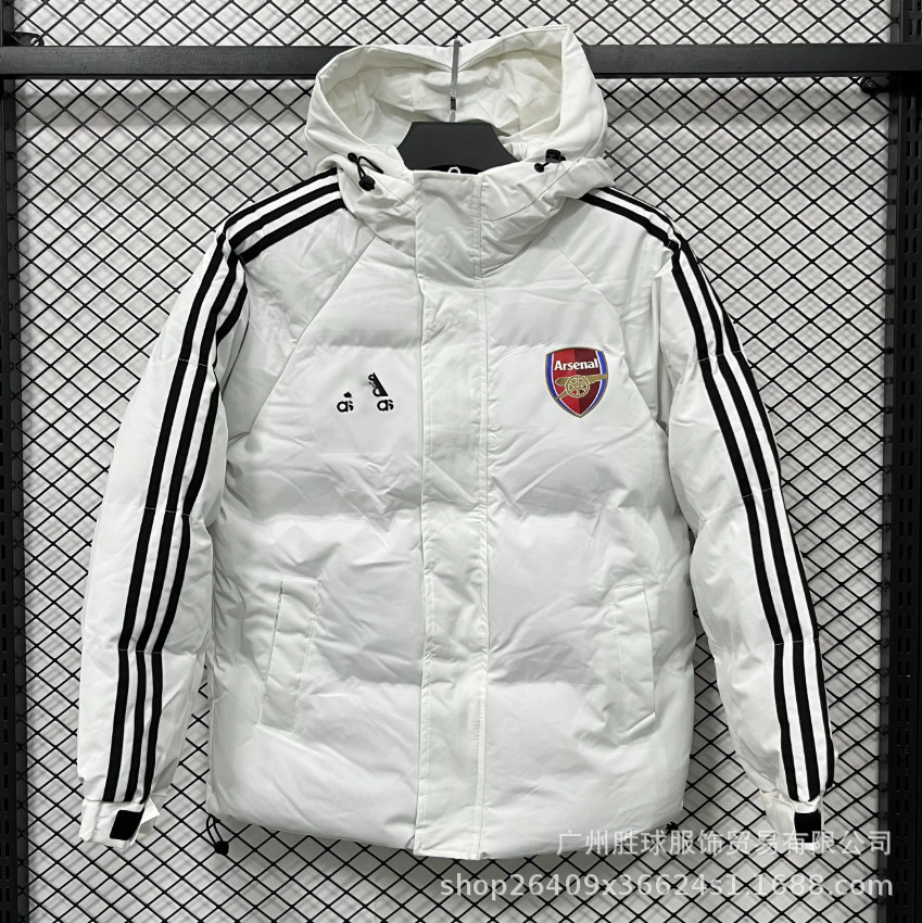 Invierno NK bordado chaqueta fluorescente de béisbol de algodón París grueso chaqueta de algodón con capuchón de fútbol abrigo cálido image 55