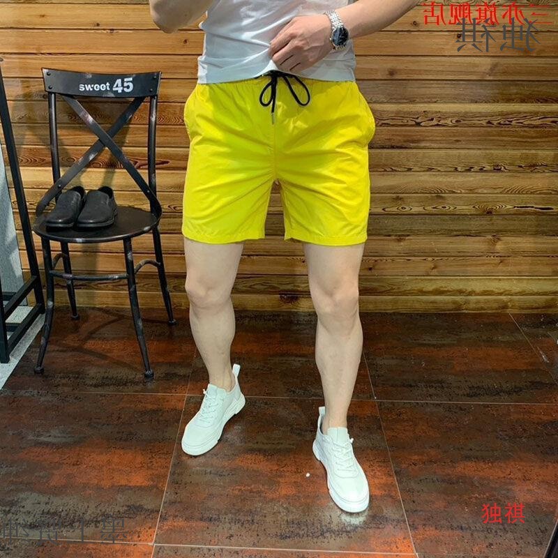 Summer New Korean Style Slim-fit Trendy Men's Five-point Pants Colorful Fashion Men's Jogging Casual Shorts Beach Couple Summer New Korean Style Slim-fit Trendy Men's Five-point Pants Colorful Fashion Men's Jogging Casual Shorts Beach Couple