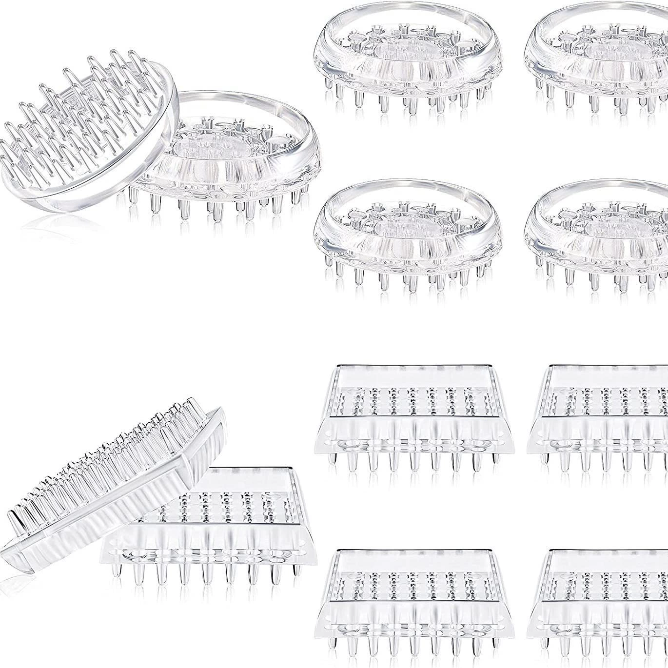 Прозрачные Тоотед Таблица циновки ноги мебели и софа стула ковер Анти -- мовинг Защитная циновка