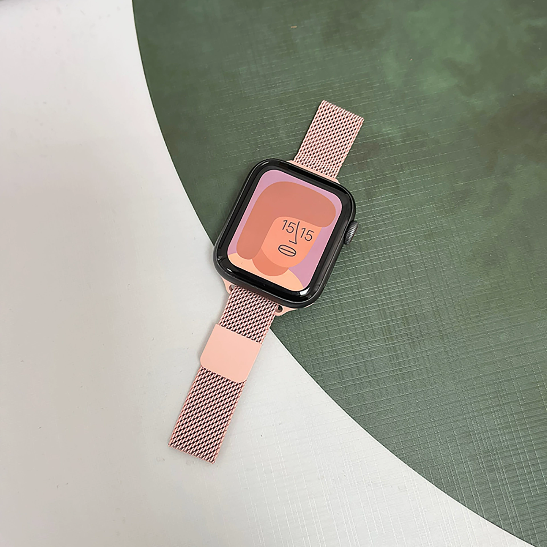 Подходит для Apple Milannis Металлическая лента Ремень для часов Apple Watch7/SE/6/5/43 Xiaoman