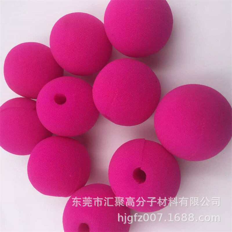 工厂小丑鼻子海绵球红色聚氨酯异形球魔术表演活动玩具pu小丑鼻子