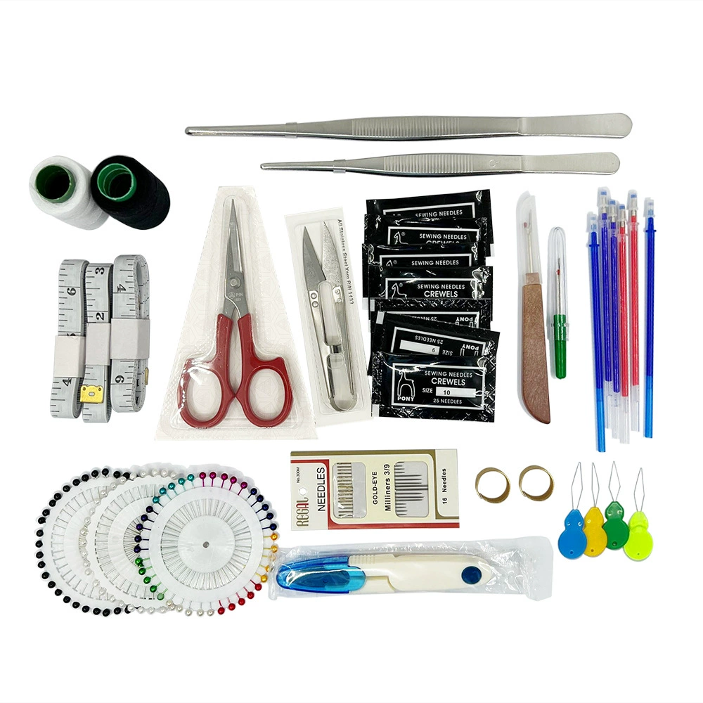 Инструменты для начинающих хлопчатобумажных кукол, ножницы для пряжи, пинцет, стержни для высокотемпературных ручек, иглы для вышивания Continental, резак для швов, швейные принадлежности и аксессуары.