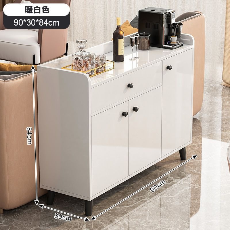 Fábrica de venta directa armario de comedor armario de almacenamiento lujo ligero moderno contra la pared en una sala de estar familiar simple armario de té cocina