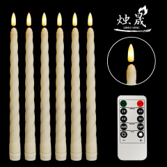 LEDリモコン電子キャンドル結婚式装飾ロングロッドプラスチック弾丸棒ワックスクリスマス誕生日シミュレーションキャンドルライト