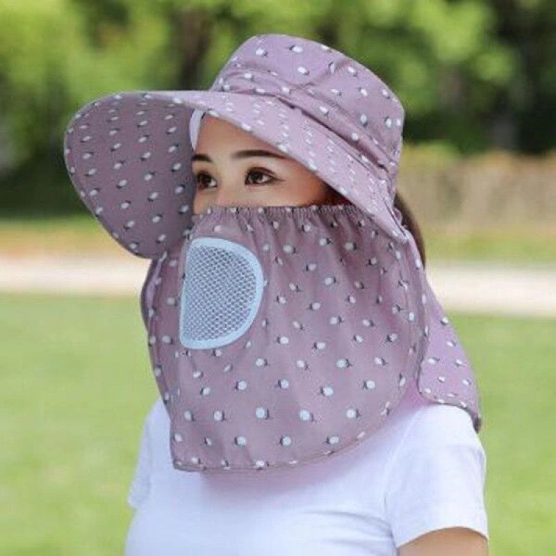 Visor wholesale Anti sai Hat summer Covering her face Large along Versatile Summer hat ultraviolet-proof Picking Ride a bike wholesale