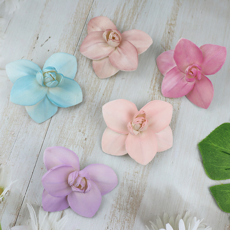 Hecha a mano peonía flores falsas lirio lirio flores secas mariposas orquídeas DIY ingredientes aromáticos vase decoración