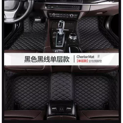 Suitable for 23 panda mini Ayaqaltılar (Kovriklər) - single-layer-model-black-black-line-fully-surrounded-foot-pads