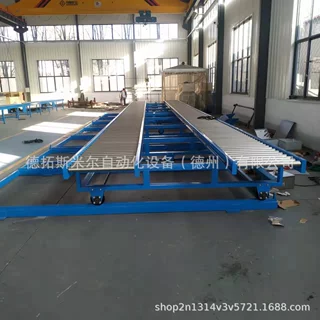 顶升移栽输送机 滚筒链条托盘输送机  快递物流分拣流水线