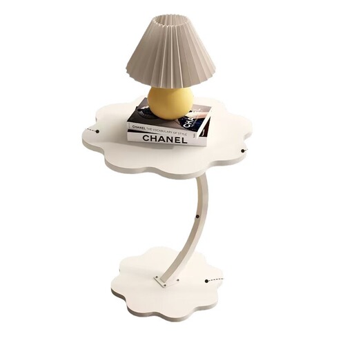Manufacturer wholesale petal edge small coffee table cream style bedside shelf mini sofa side table movable small table