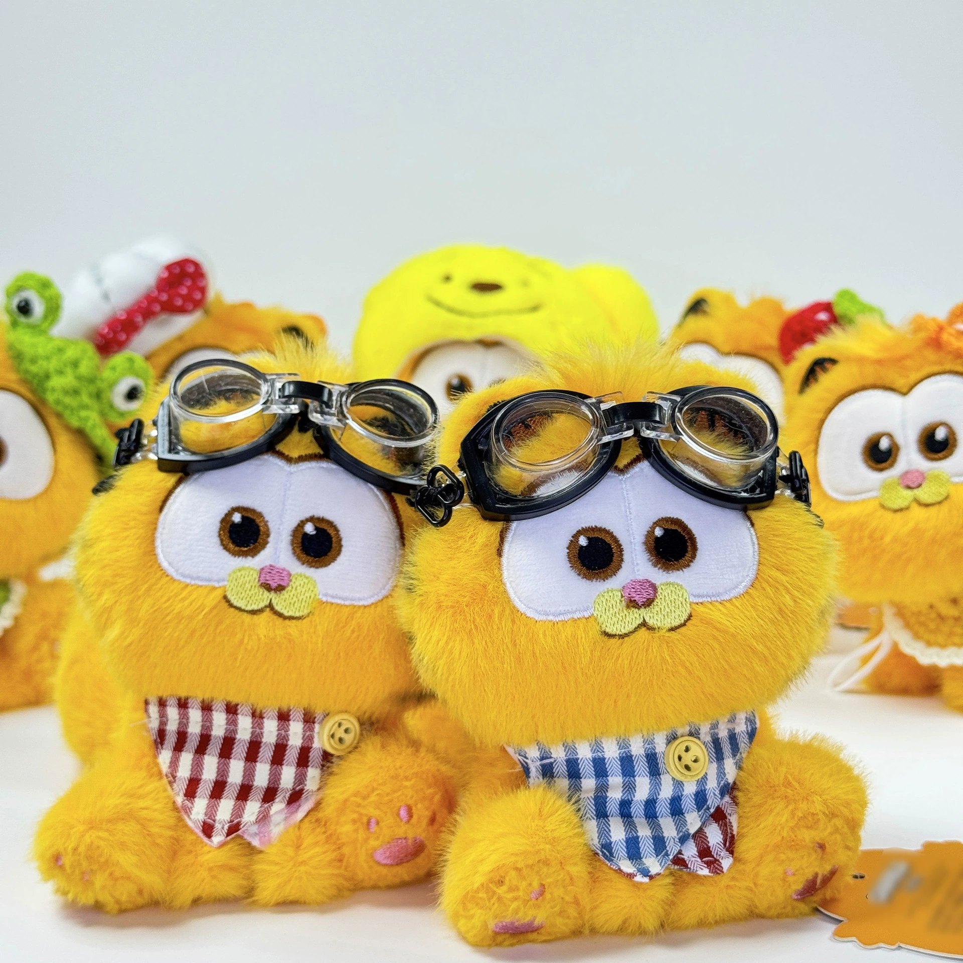 Натуральная милая кукла Гарфилд, брелок для ключей, подвеска из фильма, плюшевая кукла в том же стиле, подвеска, игрушка, бестселлер, оптовая продажа