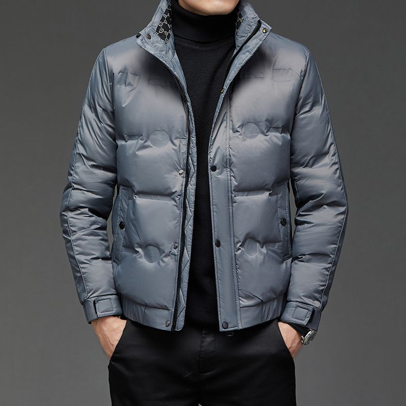 [New National Standard] Duck down Jacket Men's Short Winter Trendy Brand High-Quality Korean Style Stand Collar Thickened Jacket Men