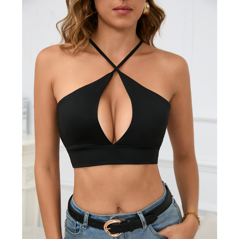 2026 European and American Hot-Selling Cross-Border Women's Tank Top Amazon Hollow-Out Sexy Summer Top for Women