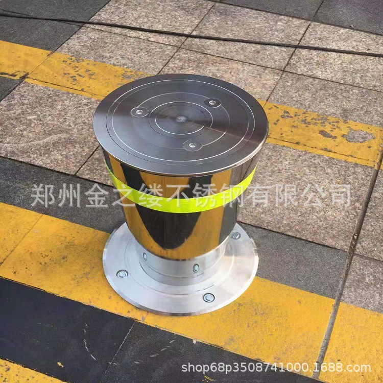 鹰潭宜春抚州上饶304不锈钢路桩固定带锁预埋式可拆卸