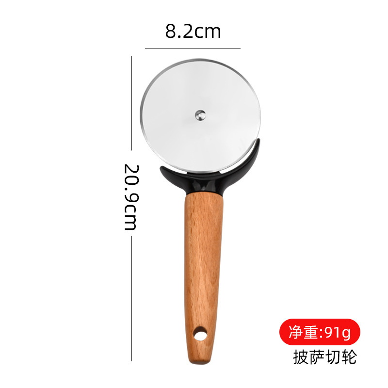 Cuchillo de pizza de haya