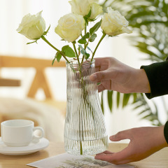 2023 New Lightweight Luxury Creative Trendy Flower Vase for Water-Cultivated Green Plants and Fresh Flowers, Simple Creative Ornament Bottle