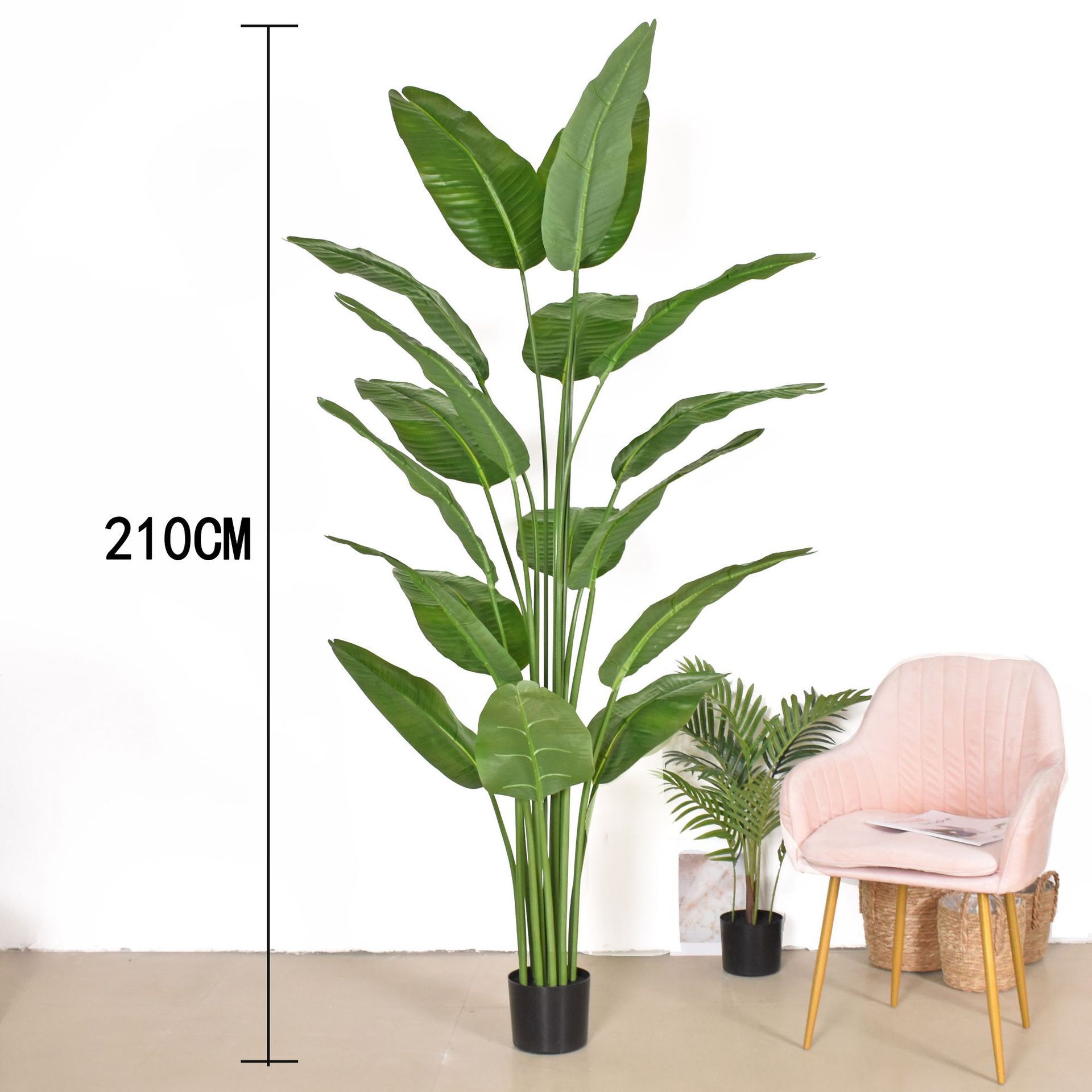 Venta directa de fábrica simulación viajero plátano planta verde piso planta grande pájaro del paraíso planta en maceta decoración del hogar se puede personalizar