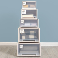 Delivery storage box, clothes drawer-type transparent storage cabinet, multi-layer combination wardrobe, clothing storage box, plastic