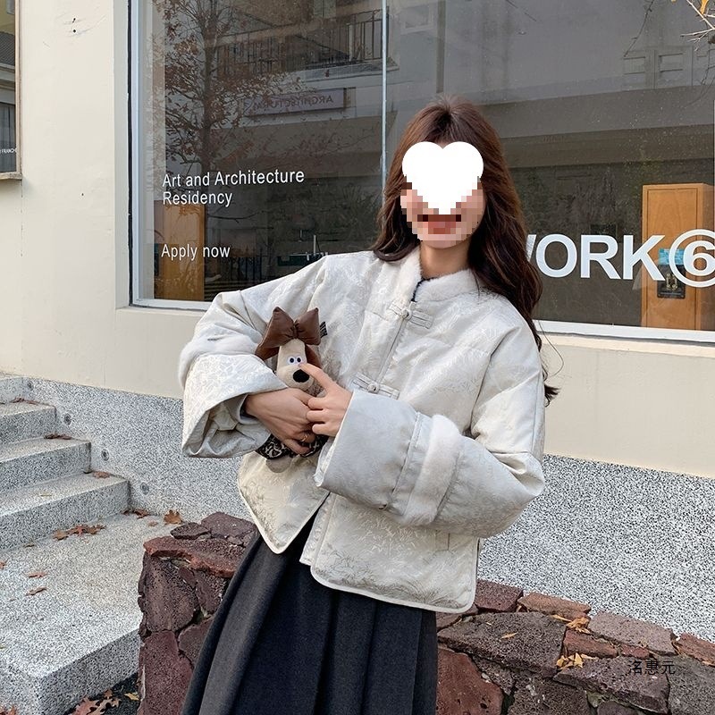 新中式国风短款羽绒服女款2025新款冬季洋气漂亮超好看