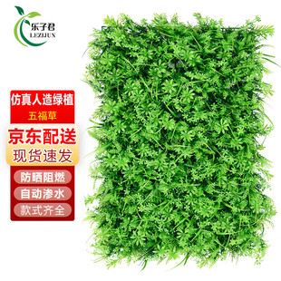 Lezijun Plant Wall Green Plant Background Wall Simulated Lawn Indoor Plastic Green Plant Encryption Balcony Decoration Artificial