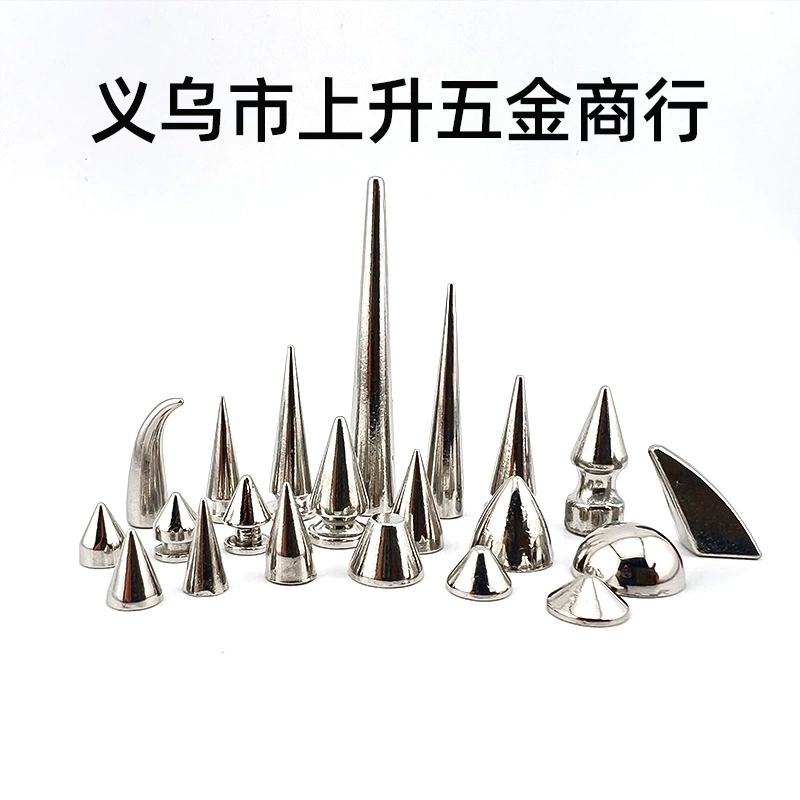 Фабрика спот панк-шип сплав пуля заклепка конус конус конус конус винт сиденья для одежды обувь