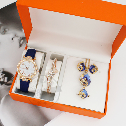New watches, women's watches, high-end bracelets, necklaces, rings, earrings sets with boxes, wholesale watches set
