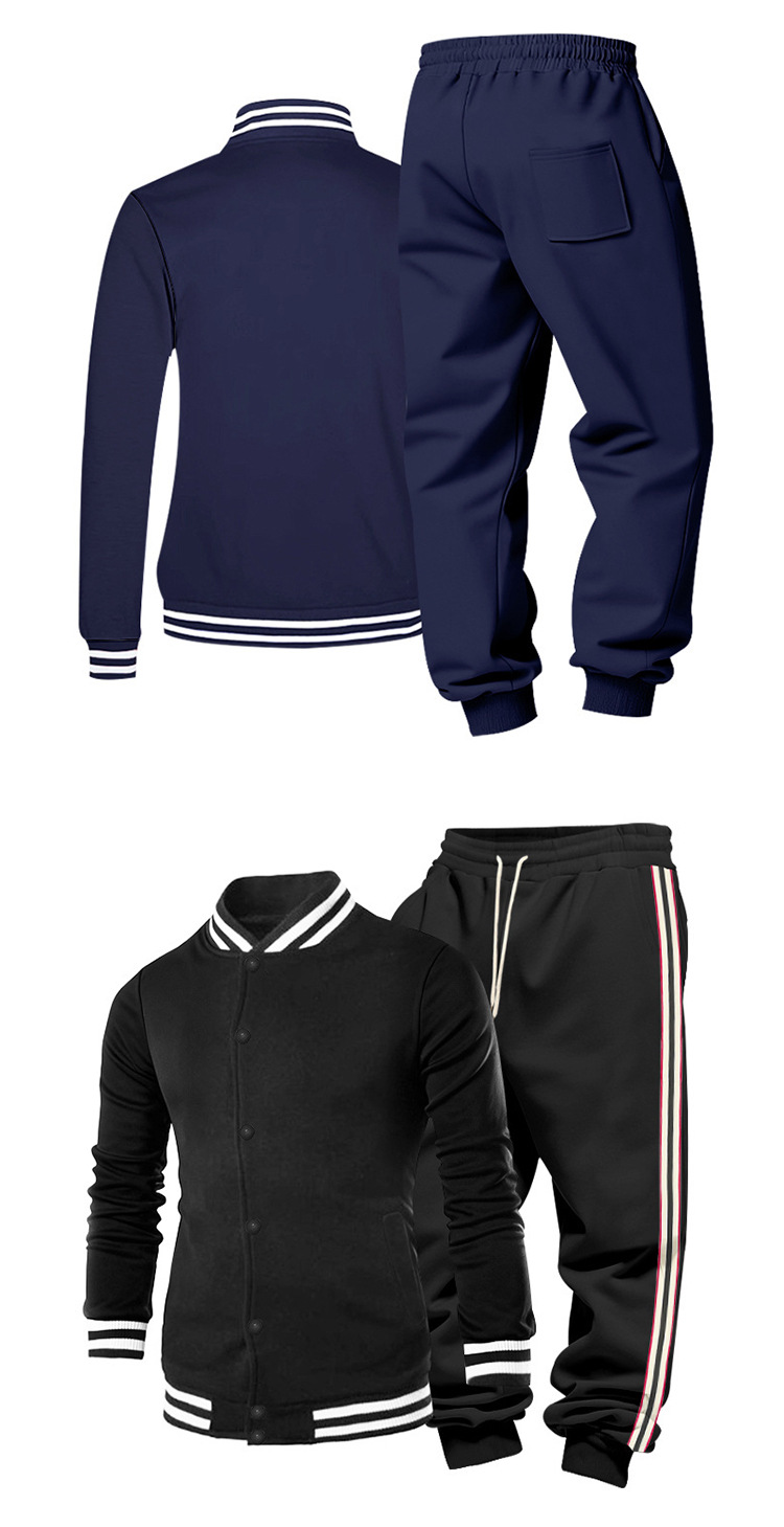 Completo sportivo baseball uomo foderato in pile inverno_voghion.com