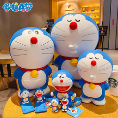 Genuine cartoon Doraemon large-capacity anti-fall piggy bank jingle cat male and female children piggy bank gift ornaments