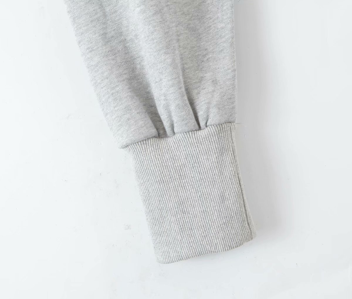 flower gray cropped terry short sweatshirt Nihaostyles wholesale clothing vendor NSAM75863