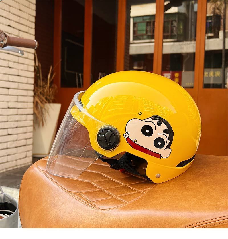 Crayon Shin-chan 3C Certified Electric Motorcycle Helmet
