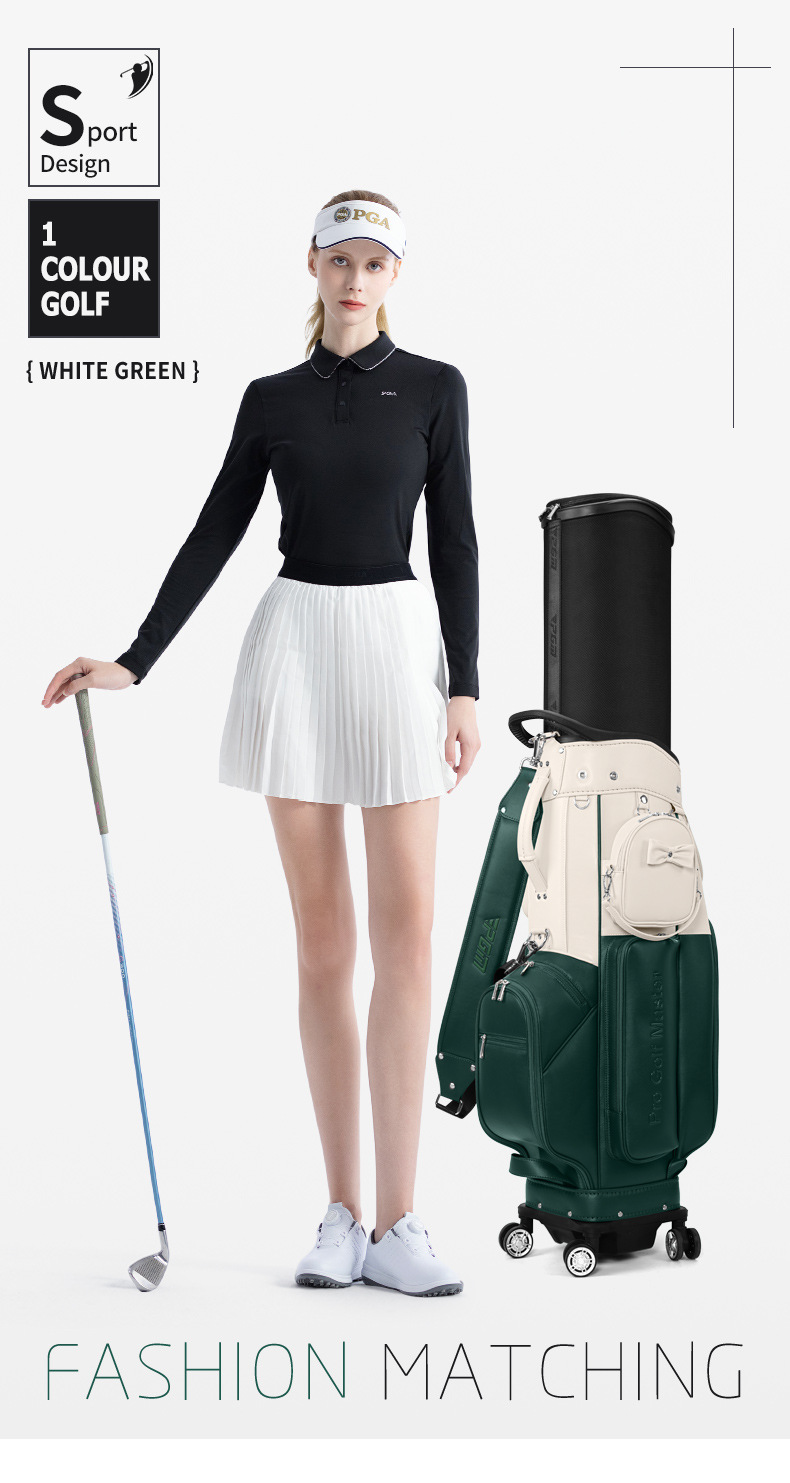 Túi golf hàng không PGM vỏ cứng kính thiên văn bốn bánh 130x28x38 cm — Túi bóng hãng hàng không [túi đeo chéo có thể tháo rời/bằng sáng chế kính thiên văn vỏ cứng/bằng sáng chế cơ đảo ngược] màu be QB176 chi tiết 13