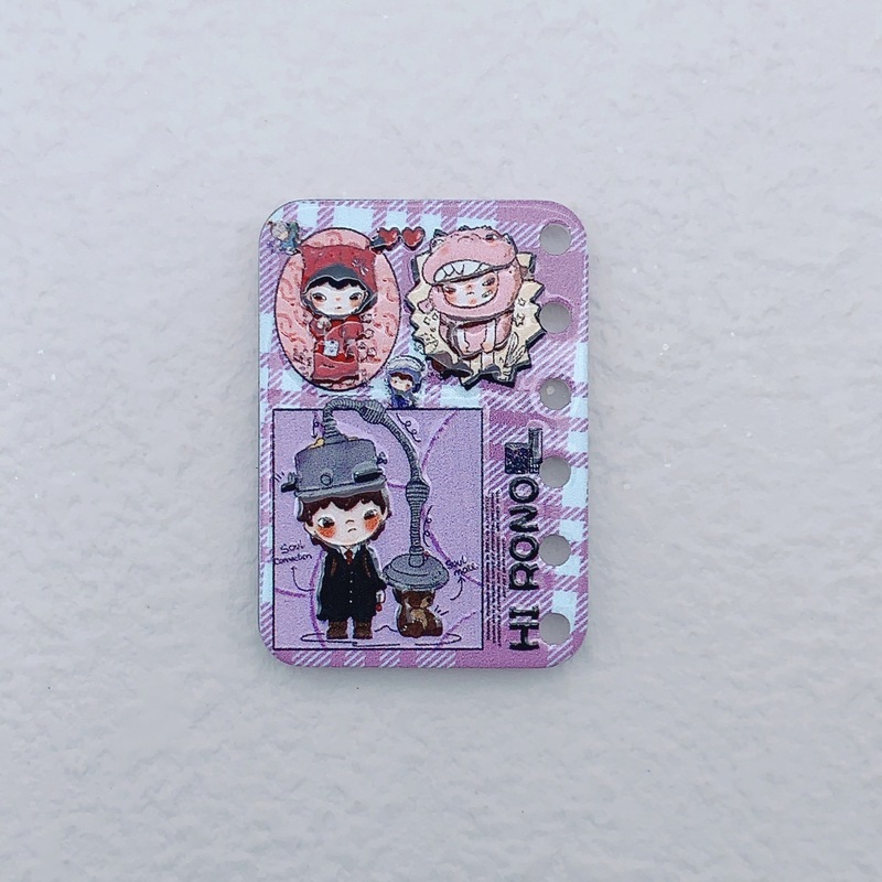 新しいアクリルレリーフ両面アニメシリーズ模造ブックページペンダント DIY ビーズ携帯電話チェーンジュエリーアクセサリー|undefined