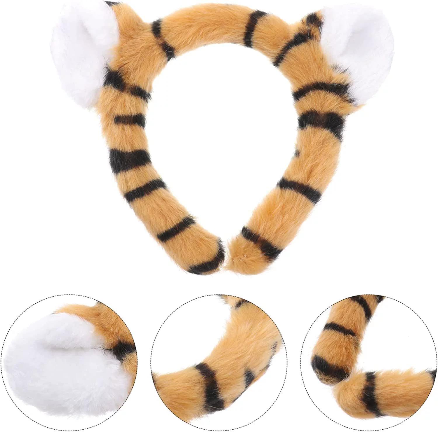 Cute fashionable headband, hair accessory, tiger