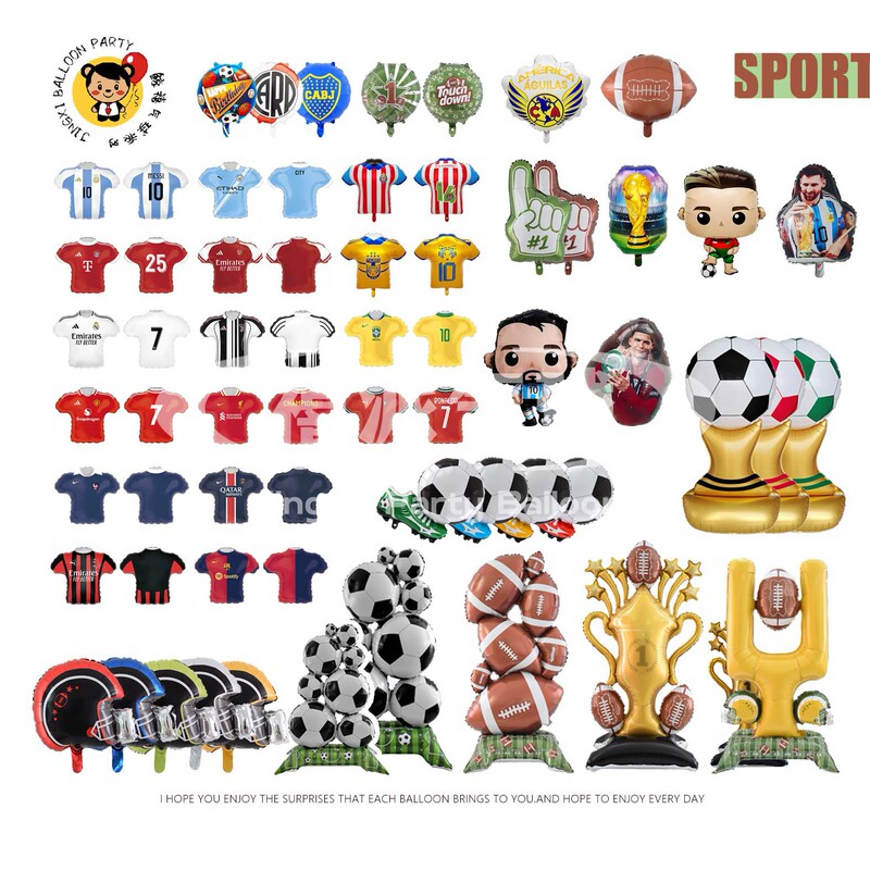 Cross-Border Amazon World Cup Football Aluminum Film Balloon Sports Football Mini Jersey Uniform Party Decoration Cross-Border Amazon World Cup Football Aluminum Film Balloon Sports Football Mini Jersey Uniform Party Decoration