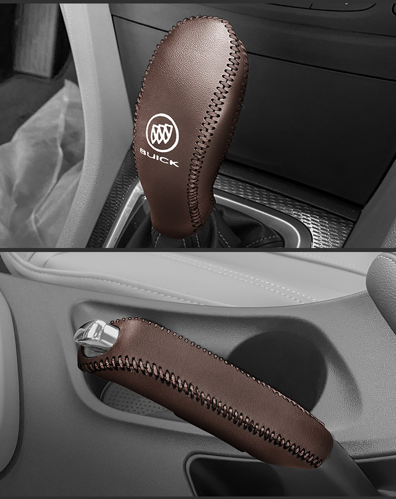 Buick New Yinglang Special Gear Handle Set Yuelang Automatic Gear Set GL6 Gear Lever Protective Cover Gear Handbrake Cover