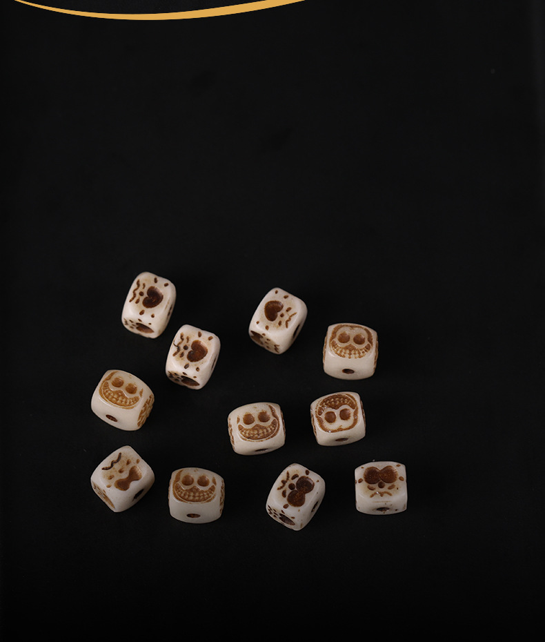 Cow Bone DIY Accessories Handmade Woven Bracelets Necklaces Fashion Accessories Spacer Beads