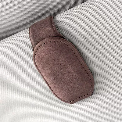 Multifunctional Car Glasses Clip Sun Car Glasses Clip/Bill Clip - brown