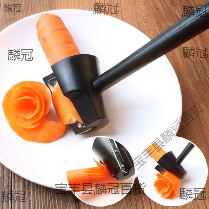 New manual spiral flower rolling device stainless steel peeling and…