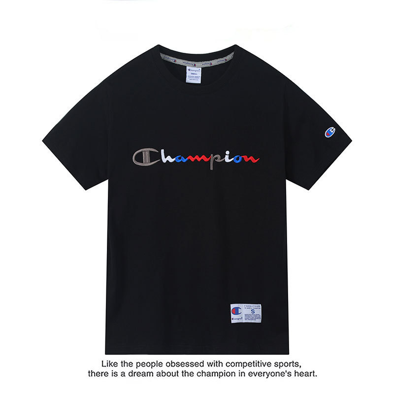 夏用純綿半袖Tシャツ 男女兼用 2025年新作 ゆったり刺繍入りおしゃれトップス 韓国風万能トレンドブランド|undefined