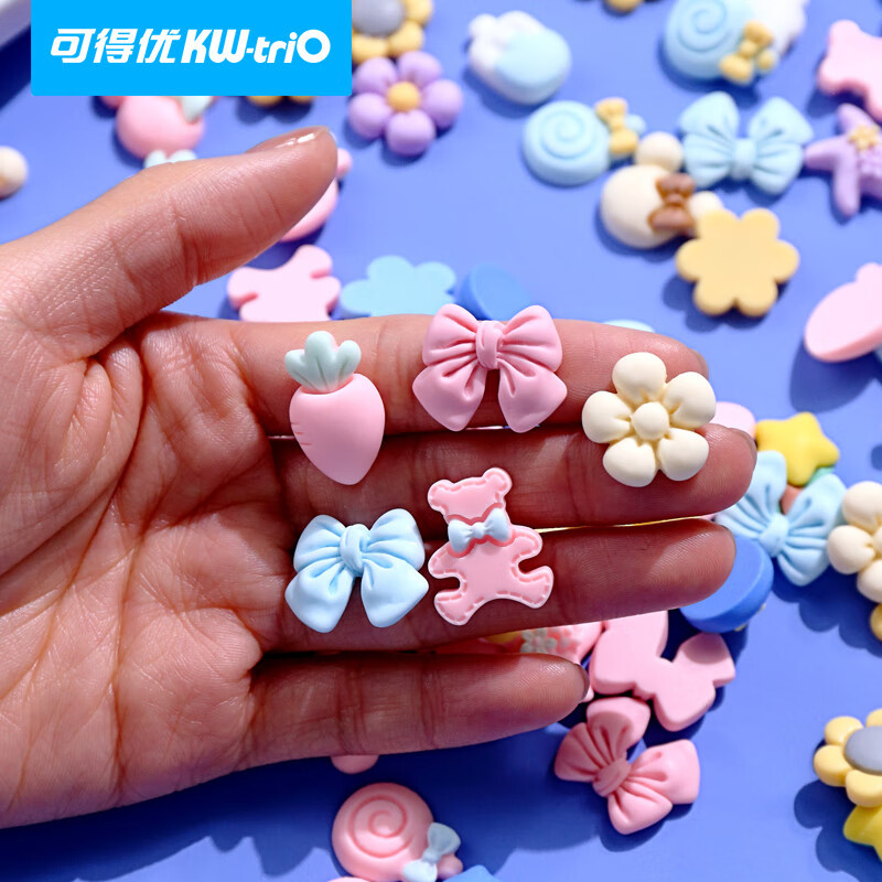 Kedeyu pegatinas de resina creativo lindo 3D pegatinas DIY Diario pegatinas de resina