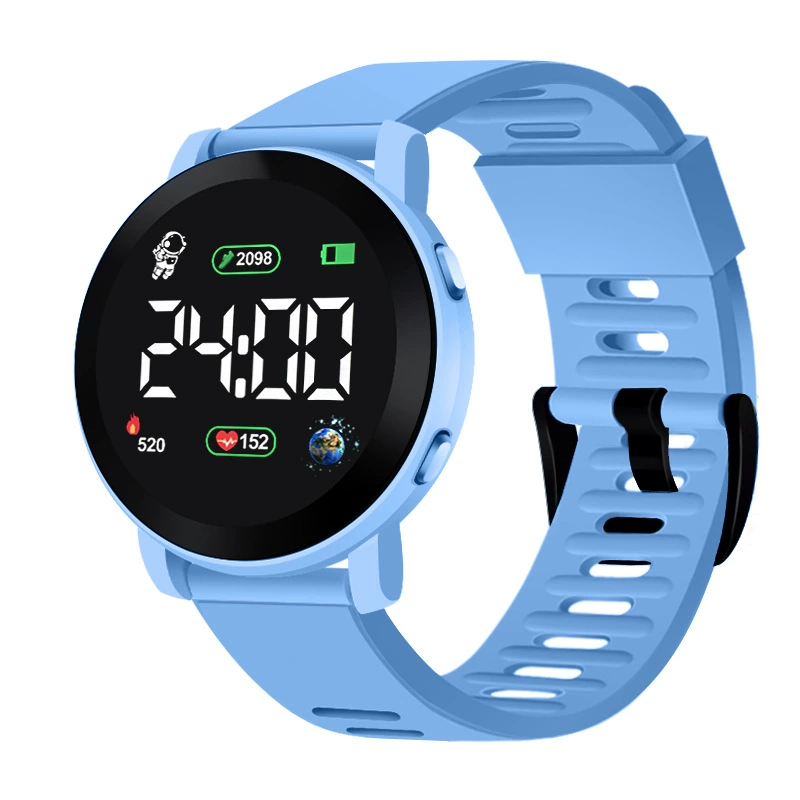 Children's Digital Travel Watch — Waterproof, Silicone Strap, Time & Date Display (Multiple Colors)