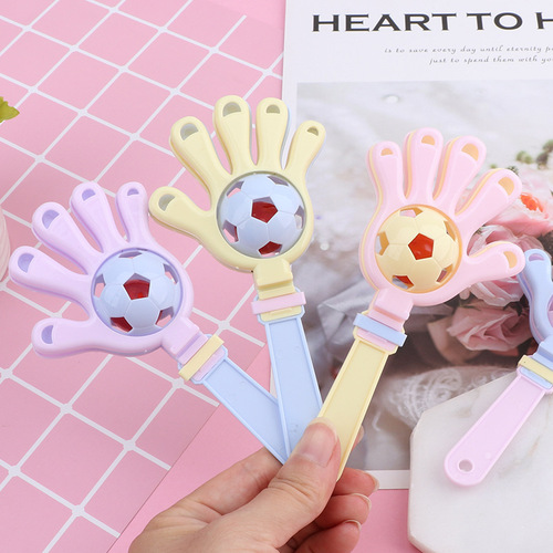 Newborn 0-18 months toy soothing auditory visual trainer plastic creative bell clap baby hand bell