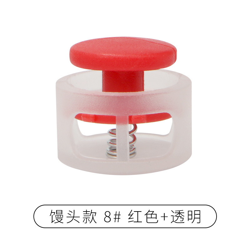 Rebecca primavera hebilla de plástico solo agujero ajuste botón campana tapa doble agujero hebilla de cuerda redonda negro cerdo hebilla de la nariz