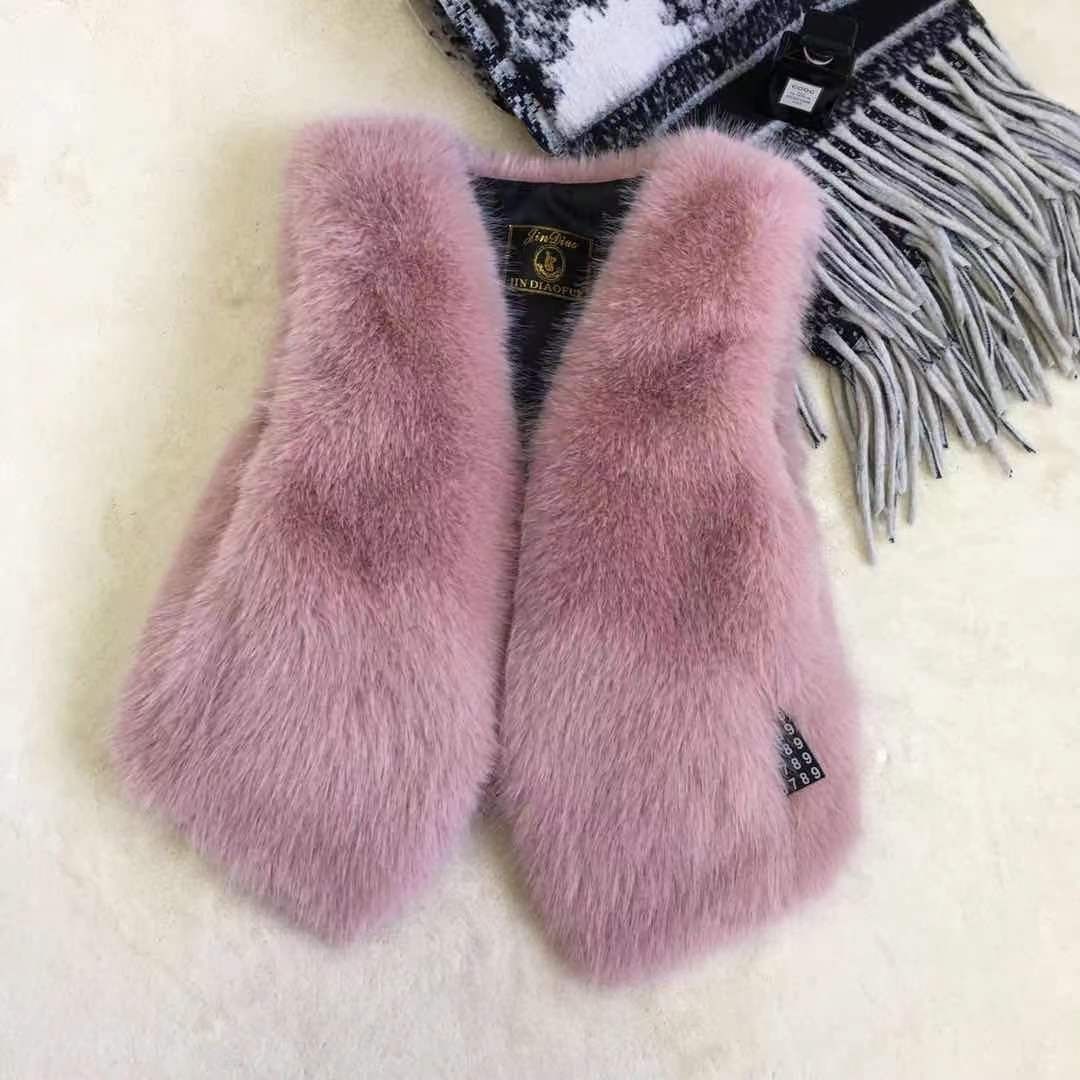 2025皮草马甲女秋冬季新款百搭洋气加厚仿狐狸毛背心坎肩外套毛毛
