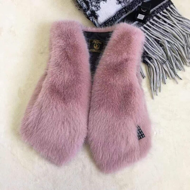 2025 Fur Vest Women's Autumn and Winter New Style Versatile Foreign Style Thickeneded Imitation Fox Fur Vest Vest Outwear Fur