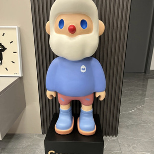 Farmer Bob Boyfriend Large Floor-Standing Ornament Internet Celebrity Trendy Toy Figurine Living Room Decoration Big Doll Piggy Bank