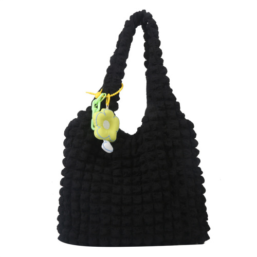 Fashion Large Capacity Underarm Shoulder Bag  Spring and Summer New Style Student Class Bubble Commuting Bucket Tote Bag for Women