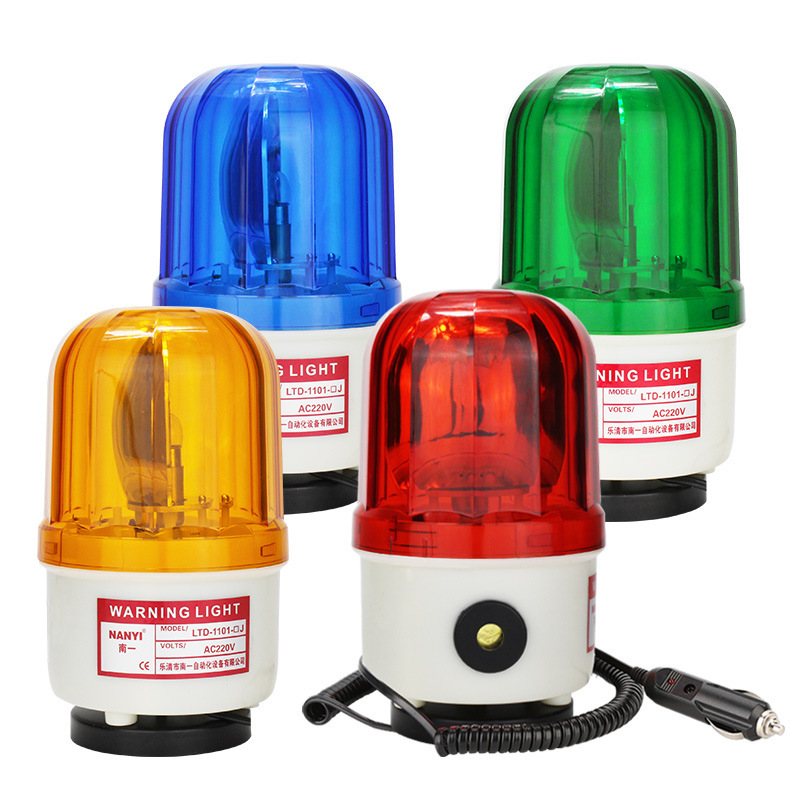 回転警告灯LTD-1101J磁気音吸光警報器220v龍門吊クレーン380v 12v 24v|undefined