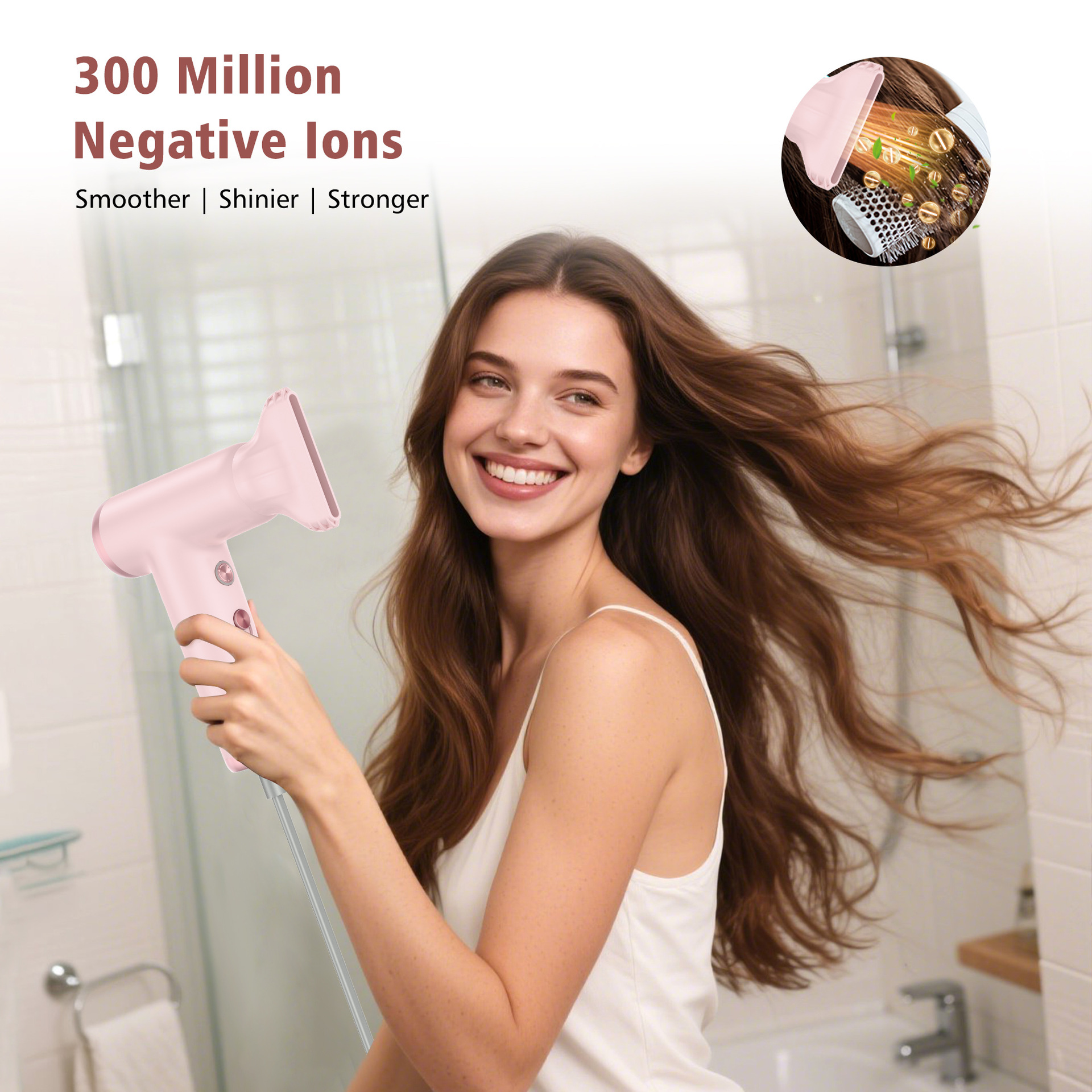 Sèche-cheveux rapide avec moteur brushless portable et léger_voghion.com